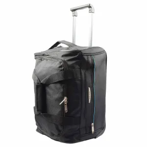 Overnight Wheeled Holdall Travel Bag A405 Black