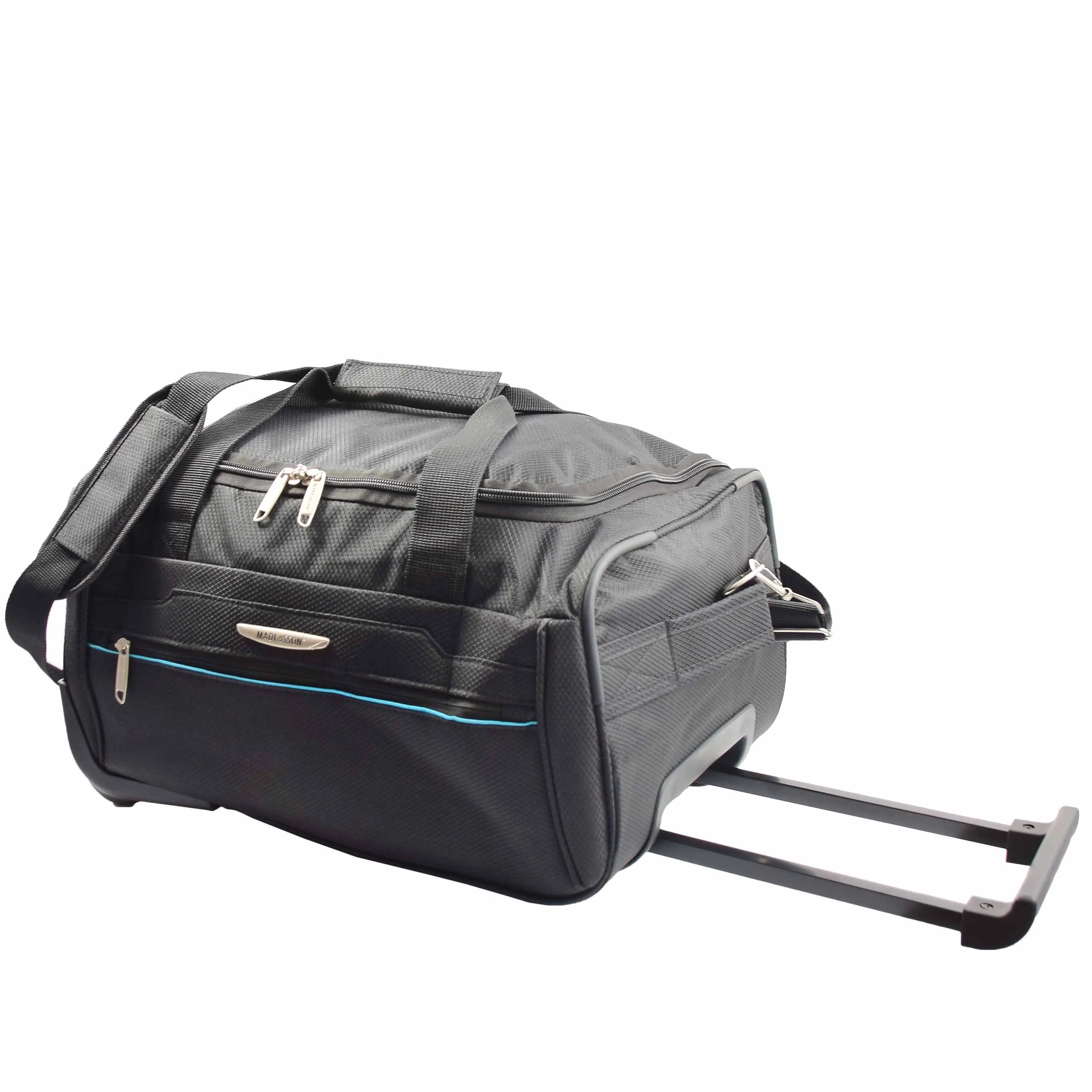 Overnight Wheeled Holdall Travel Bag A405 Black