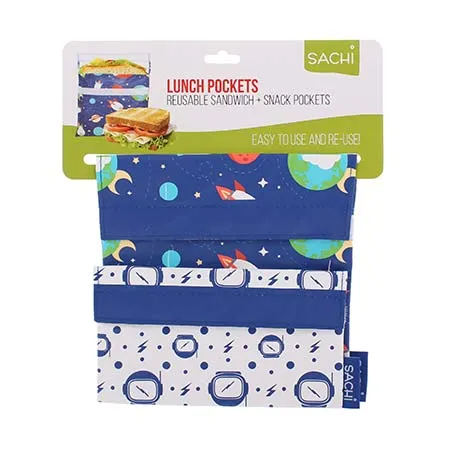 Sachi Reusable Sandwich & Snack Pockets (Set of 2)