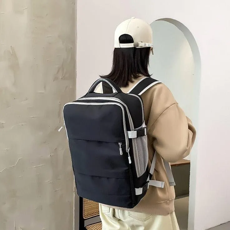 Soft Girl Hidden Pockets Travel Backpack