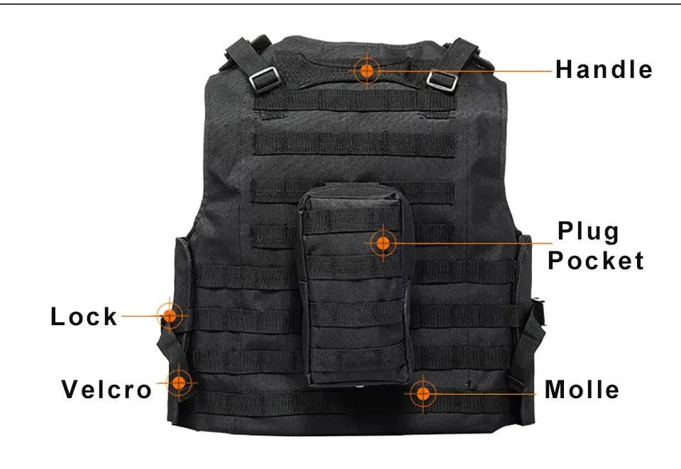 Tactical Vest, Molle Combat, Outdoor Clothing Hunting