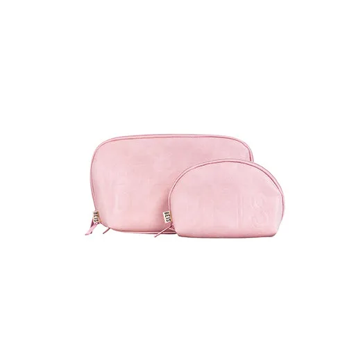 The Cosmetic Pouch Set in Atlas Pink