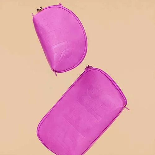 The Cosmetic Pouch Set in Berry