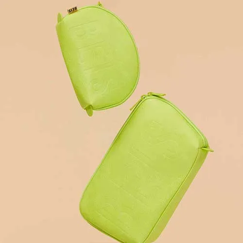 The Cosmetic Pouch Set in Citron