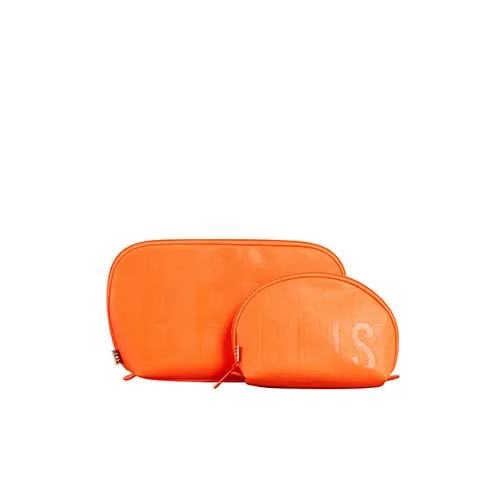 The Cosmetic Pouch Set in Creamsicle