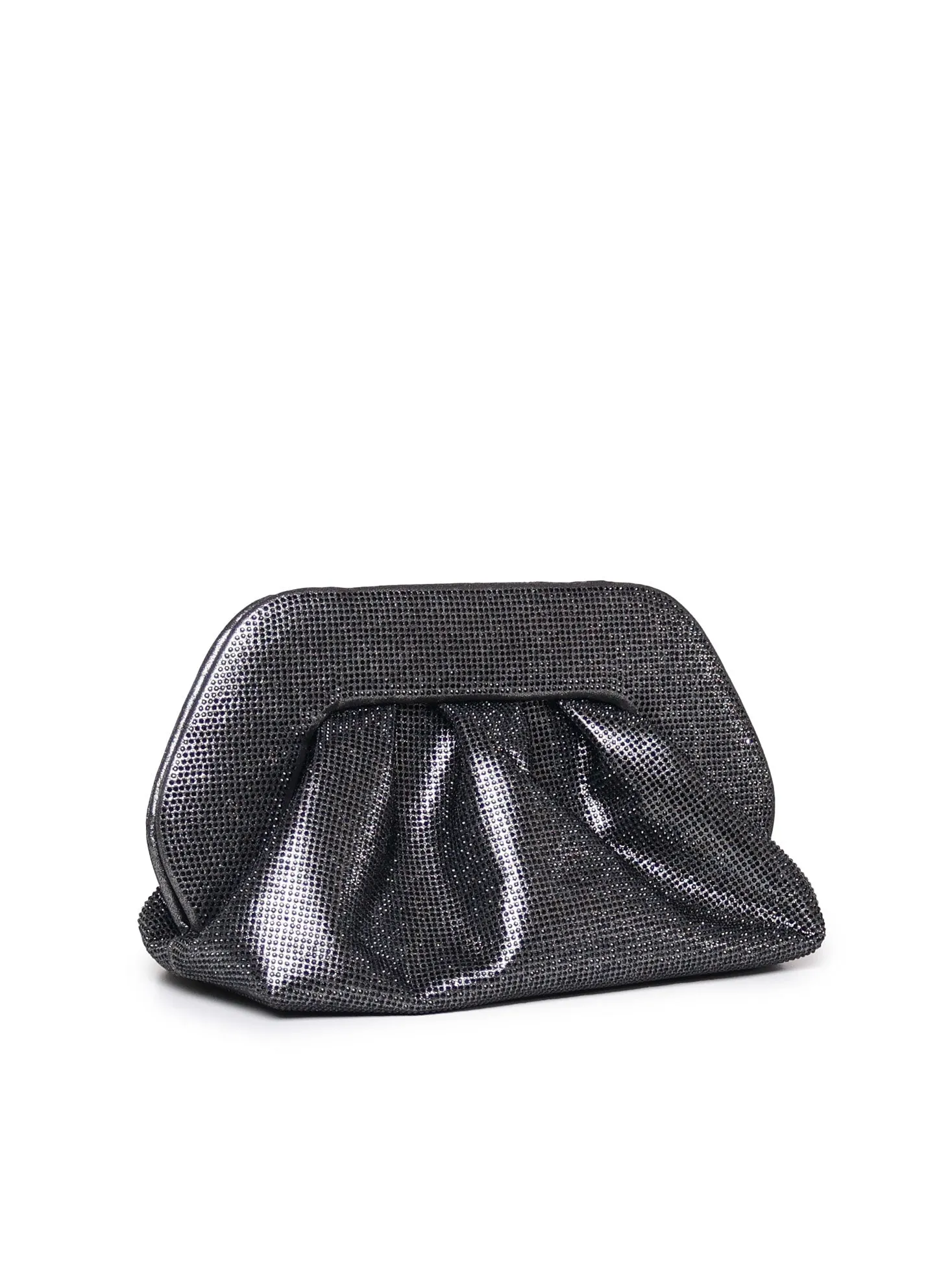 Tia Pochette Clutch Bag in Black and Grey