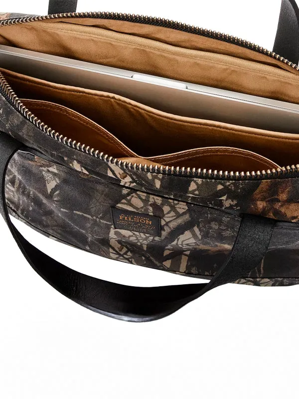 Tin Cloth Compact Briefcase: Hardwoods Camo