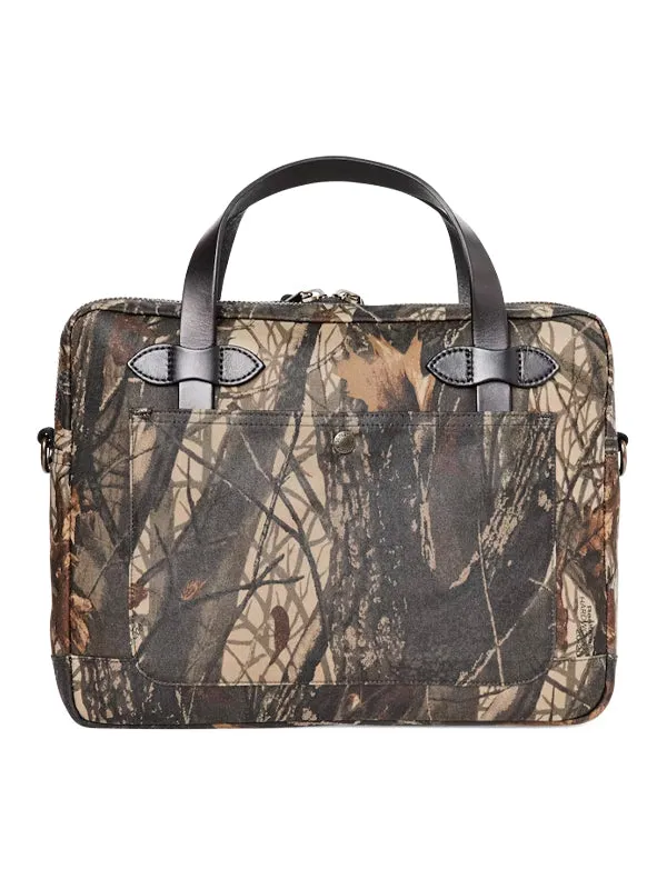 Tin Cloth Compact Briefcase: Hardwoods Camo