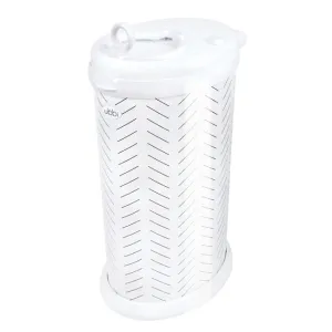 Ubbi Eco-Friendly Stainless Diaper Pail - Herringbone