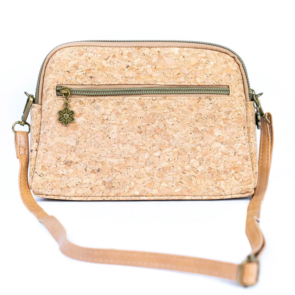 Versatile Cork Crossbody & Clutch Bag with City Landmark Designs  BAGF-105