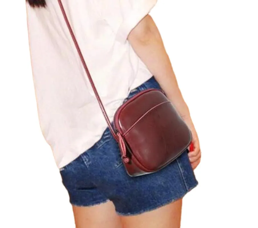 Vintage High Quality Women's Leather Shoulder Bags Brown