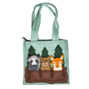 Woodland Friends Kids Puppet Bag