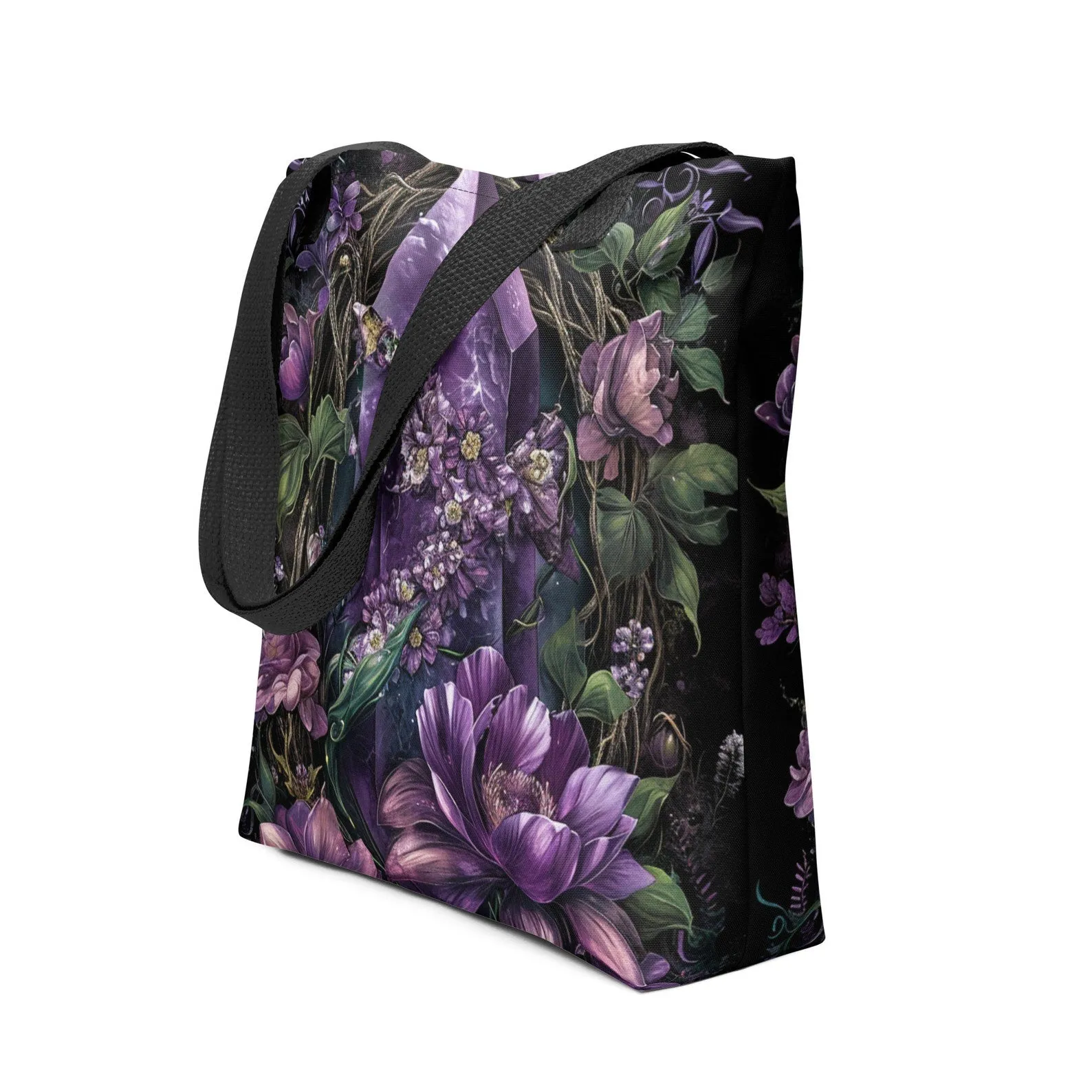 WSH - Amethyst Garden - all over print gothic tote bag