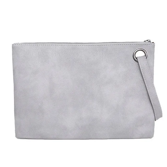 Yogodlns Fashion solid women's clutch bag leather women envelope bag clutch evening bag female Clutches Handbag free shipping